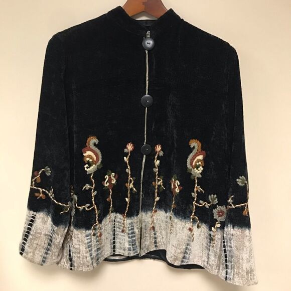 Vintage Flashback chenille embroidered jacket.  Size S/M/L - Picture 1 of 9